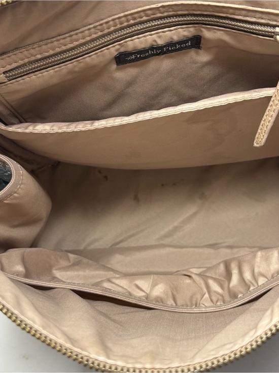 Freshly Picked Classic Diaper Bag Backpack Vegan Leather Nude Beige Large main image 8